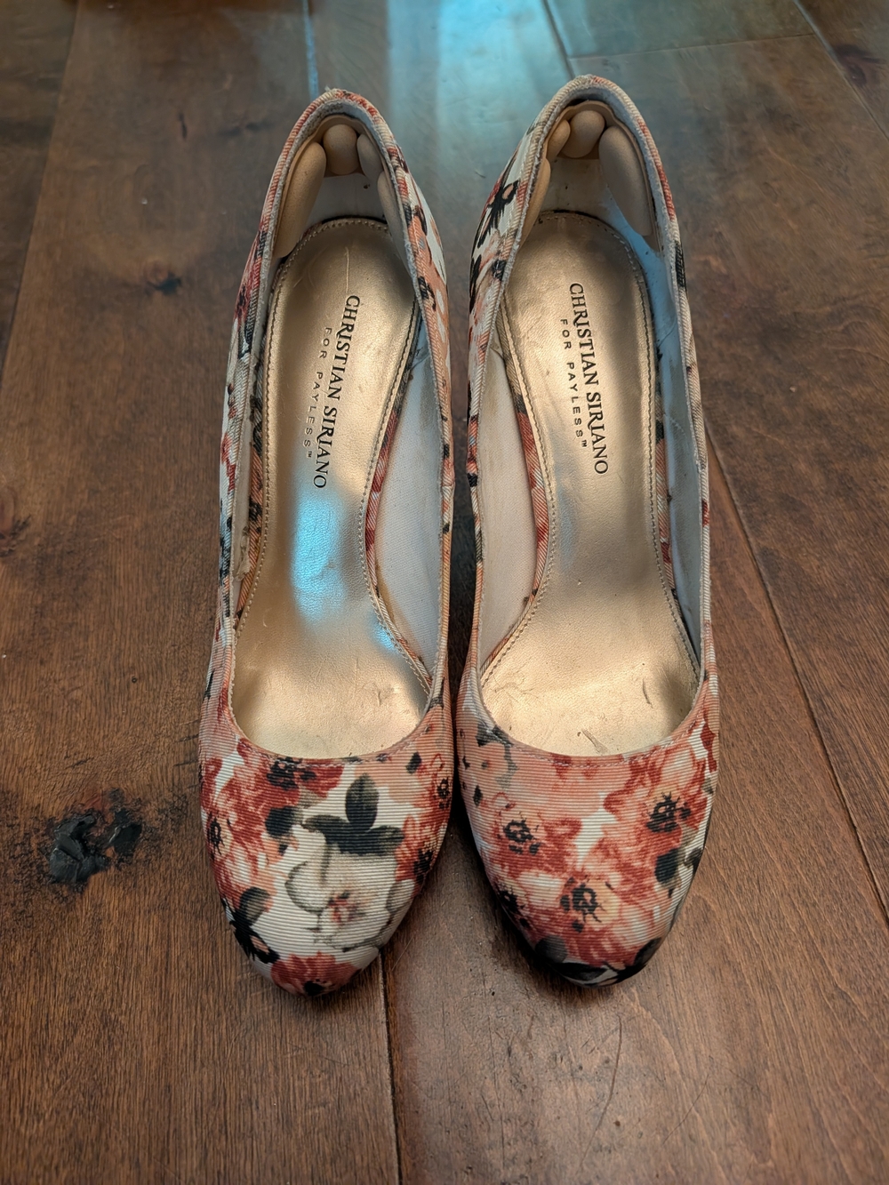 Christian Siriano Floral Pink Canvas Pump